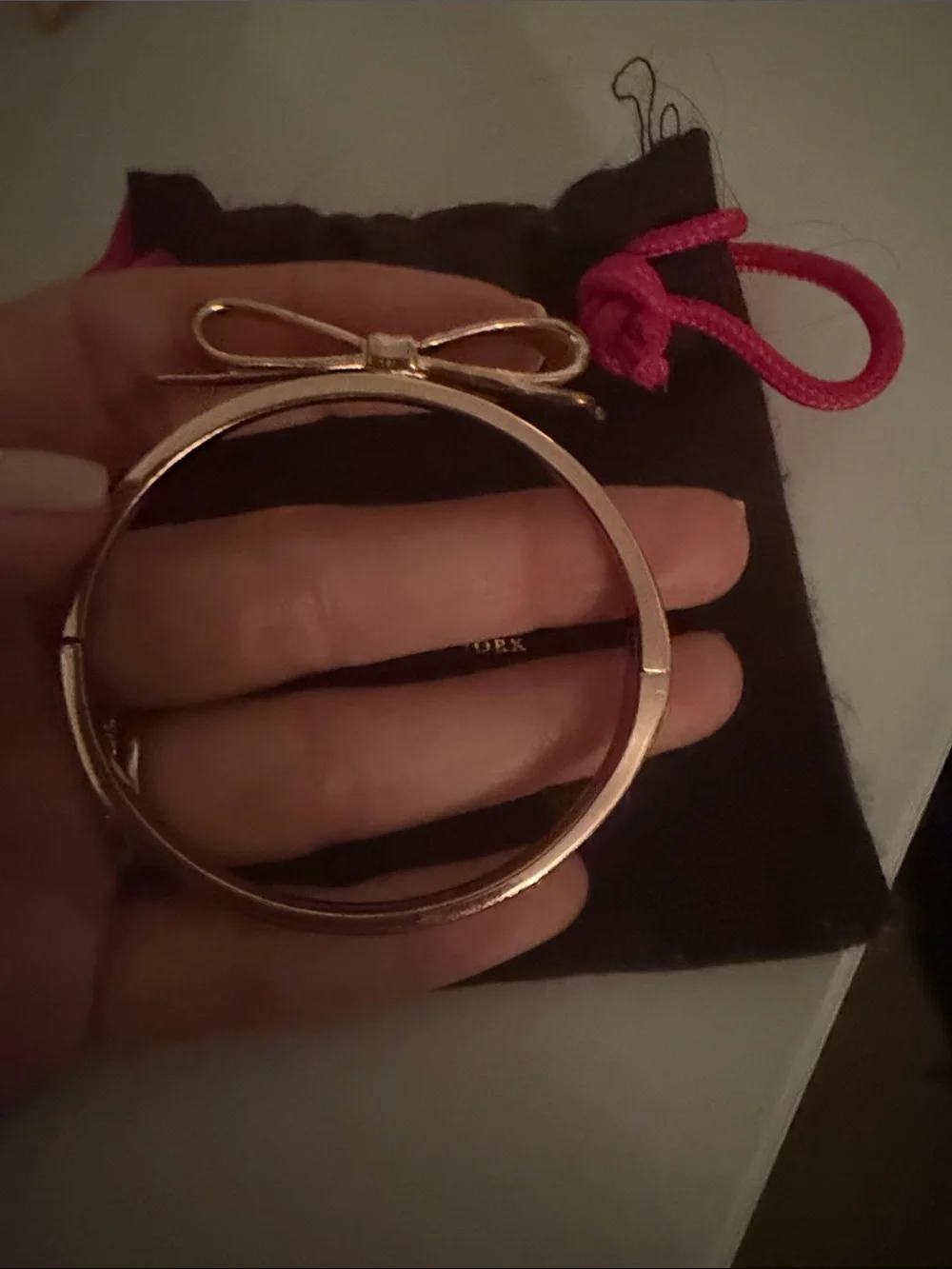 kate spade Rose Gold Bow bracelet